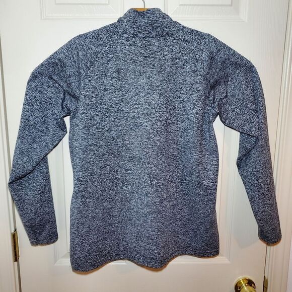 Columbia Kids Heathered Gray Quarter-Zip Pullover Size M - Picture 6 of 10